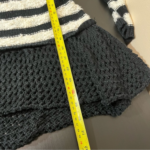 Anthropologie Knitted & Knotted Striped Peplum Hem Sweater - Picture 16 of 16